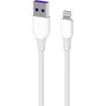 Кабель 2E USB2.0 AM/Apple Lightning Glow 1м White (2E-CCAL-WH)