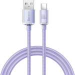 Кабель BASEUS Crystal Shine Series Fast Charging Data Cable USB to Type-C 100W 1.2м Purple (CAJY000405)