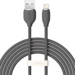 Кабель BASEUS Jelly Liquid Silica Gel Fast Charging Data Cable USB to iP 2.4A 2м Black (CAGD000101)