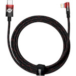 Кабель BASEUS MVP 2 Elbow-shaped Fast Charging Data Cable Type-C to iP 20W 2м Black/Red (CAVP000320)