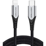 Кабель VENTION PD Fast Charging Cable Type-C to Lightning 1.5м Gray (TACHG)