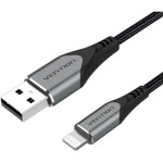 Кабель VENTION USB AM/Lightning 2.4A 1.5м Gray (LABHG)