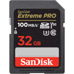 Карта памяти SANDISK SDHC Extreme Pro 32GB UHS-I U3 V30 Class 10 (SDSDXXO-032G-GN4IN)