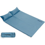 Самонадувний 2-місний килимок з подушкою NATUREHIKE Double Outdoor Self-Inflating Sleeping Mat Blue (NH18Q010-D-BL)