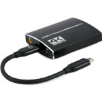 Адаптер CABLEXPERT 4K UltraHD USB-C - 2xHDMI 0.15м Black (A-CM-HDMIF2-01)