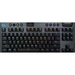 Клавіатура бездротова LOGITECH G915 TKL Lightspeed Wireless RGB Keyboard Clicky Carbon (920-009537)