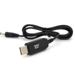 Кабель живлення USB to DC VOLTRONIC 5.5x2.5mm 9V 1м Black (KPFR/5-9)