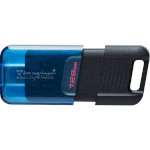 Флешка KINGSTON DataTraveler 80 128GB USB-C3.2 Black/Blue (DT80M/128GB)
