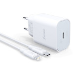 Зарядное устройство SYROX Extreme PD20L 20W PD Lightning Charger White w/Type-C to Lightning cable