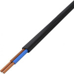 Силовий кабель ВВГнг-П ЗЗКМ 2x1.5мм² 100м, чорний (707260)