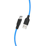 Кабель HOCO X21 Plus USB-A to Type-C 1м Black/Blue