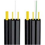 Оптичний кабель FINMARK FTTH001-SM-28, одномодовий, 4 волокна, підвісний, з несучим тросом, 1км