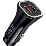 Автомобільний зарядний пристрій MAKE 30W QC+2.4A Black (MCC-33QBK)