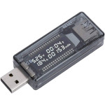 USB тестер KEWEISI KWS-V21 напруги (3-20V), сили струму (0-3A) і заряду батареї (0-99999 mAh)
