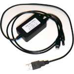 Кабель питания USB to DC XOKO USB-A to DC-12/USB-C 0.8м Black (XK-DC-DC-C-12)