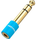 Адаптер VENTION jack 6.35 мм - mini-jack 3.5 мм Blue (VAB-S01-L)