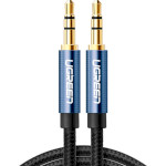 Кабель UGREEN AV112 3.5mm Male to Male Audio Cable mini-jack 3.5 мм 1м Blue (10685)