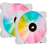 Комплект вентиляторів CORSAIR iCUE SP140 RGB Pro Performance White 2-Pack (CO-9050139-WW)