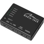 HDMI світч 5 to 1 MEDIA-TECH 4K 5-port w/remote (MT5207)