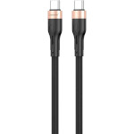 Кабель CHAROME C23-04 USB-C to USB-C charging data cable 1м Black
