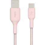 Кабель BELKIN Boost Up Charge USB-C to USB-A Cable + Strap OEM 1.5м Pink (F2CU075-05-C00-OEM)