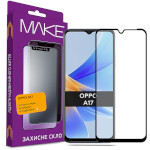 Защитное стекло MAKE Full Cover Full Glue для Oppo A17 (MGF-OPA17)