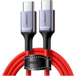 Кабель UGREEN US294 USB Type-C Male to Male Cable Aluminum Nickel Plating 1м Red (60186)