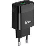 Зарядний пристрій HOCO C72Q Glorious 1xUSB-A, QC3.0 18W Black (6931474732507)