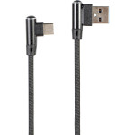 Кабель CABLEXPERT Premium Denim USB Type-C 1м Black (CC-USB2J-AMLCML-1M)