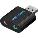 Внешняя звуковая карта VENTION USB External Sound Card Black (VAB-S17-B)