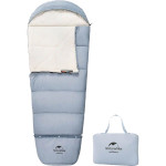 Детский спальный мешок NATUREHIKE C300 +1°C Blue Right (6927595774649)