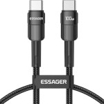 Кабель ESSAGER Star 100W Charging Cable Type-C to Type-C 1м Black (EXCTT1-XC01)