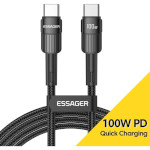 Кабель ESSAGER Star 100W Charging Cable Type-C to Type-C 2м Black (EXCTT1-XCA01)