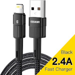 Кабель ESSAGER Star Fast Charging Data Cable 2.4A USB-A to Lightning 2м Black (EXCL-XCA01)