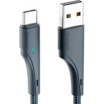 Кабель ESSAGER Rousseau Fast Charging Cable 3A USB-A to Type-C 1м Black (EXCT-LS01)