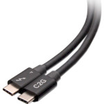 Кабель C2G USB-C Thunderbolt 4 Cable 0.8м Black (C2G28886)