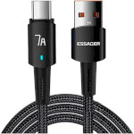 Кабель ESSAGER Sunset Fast Charging Data Cable 7A USB-A to Type-C 2м Black (EXC7A-CGA01-P)