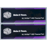 Термопрокладка COOLER MASTER M.2 NVMe SSD Thermal Pad 60x18x0.5mm 2шт (CMA-TNCLP2XXBK1-GL)