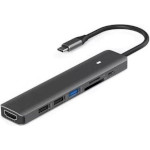 Порт-реплікатор BLUEENDLESS 7-in-1 USB-C to 1xHDMI, 1xUSB3.0, 2xUSB2.0, SD/TF, 1xUSB-C PD