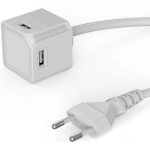 Зарядний пристрій ALLOCACOC USBcube Original 4xUSB-A, 15W, cable 1.5m White