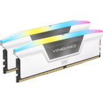 Модуль памяти CORSAIR Vengeance RGB White DDR5 6000MHz 64GB Kit 2x32GB (CMH64GX5M2B6000C40W)