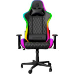 Крісло геймерське GAMEPRO Hero RGB Black (GC-700-BLACK)