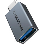 Адаптер OTG CABLETIME USB-С (M) to USB-A 3.0 (F) (CP76G)