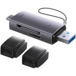 Кардрідер BASEUS Lite Series USB-A & Type-C to SD/TF Gray (WKQX060113)
