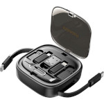 Комплект адаптеров ESSAGER Jicheng Integrated Multifunctional Retractable Cable Organizer Box 1м Black (ECJHZ-JC01-P)