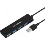 USB-хаб ACASIS AB3-L412 USB-A to 4xUSB-A3.0 Black