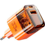 Зарядний пристрій PRODA Azeada PD-A88 1xUSB-A, 1xUSB-C, 33W Orange