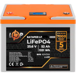 Аккумуляторная батарея LOGICPOWER LiFePO4 25.6V - 52Ah (25.6В, 52Ач, BMS 60A/30A) (LP20889)