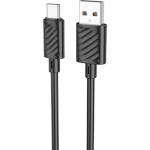 Кабель HOCO X88 Gratified USB-A to Type-C 1м Black