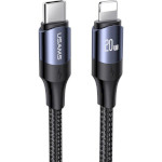 Кабель USAMS US-SJ521 U71 Type-C to Lightning 20W PD Fast Charging & Data Cable 1.2м Black (SJ521USB01)